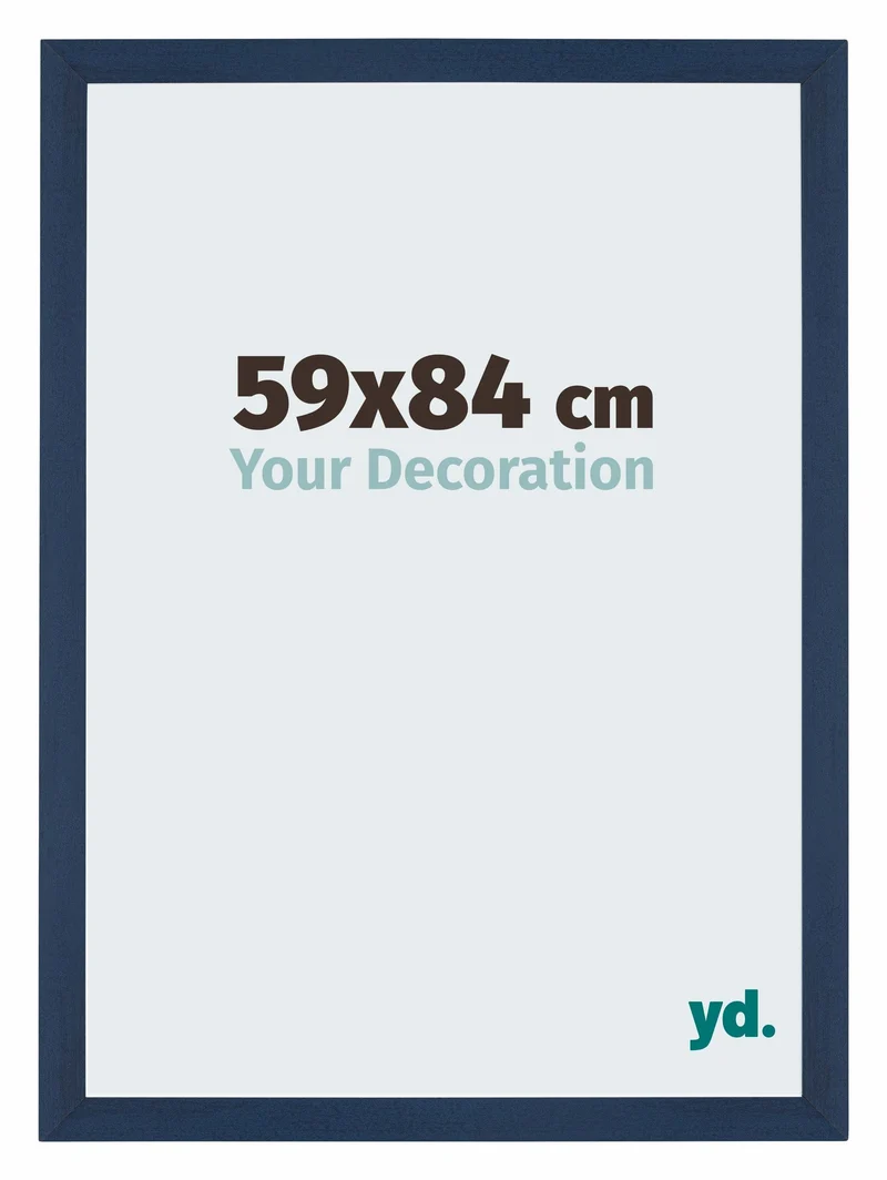 Bilderrahmen 59x84 cm - Dunkelblau Gewischt - MDF - Mura