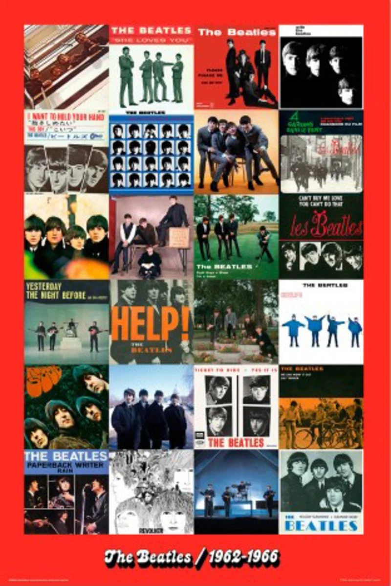 Poster The Beatles - Era 1962-1966 61x91,5cm
