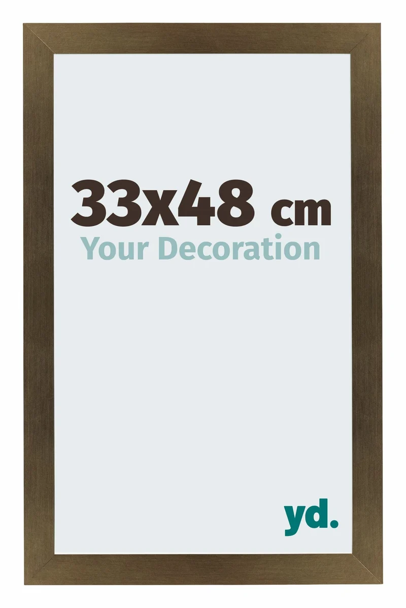 Bilderrahmen 33x48 cm - Bronze Dekor - MDF - Mura