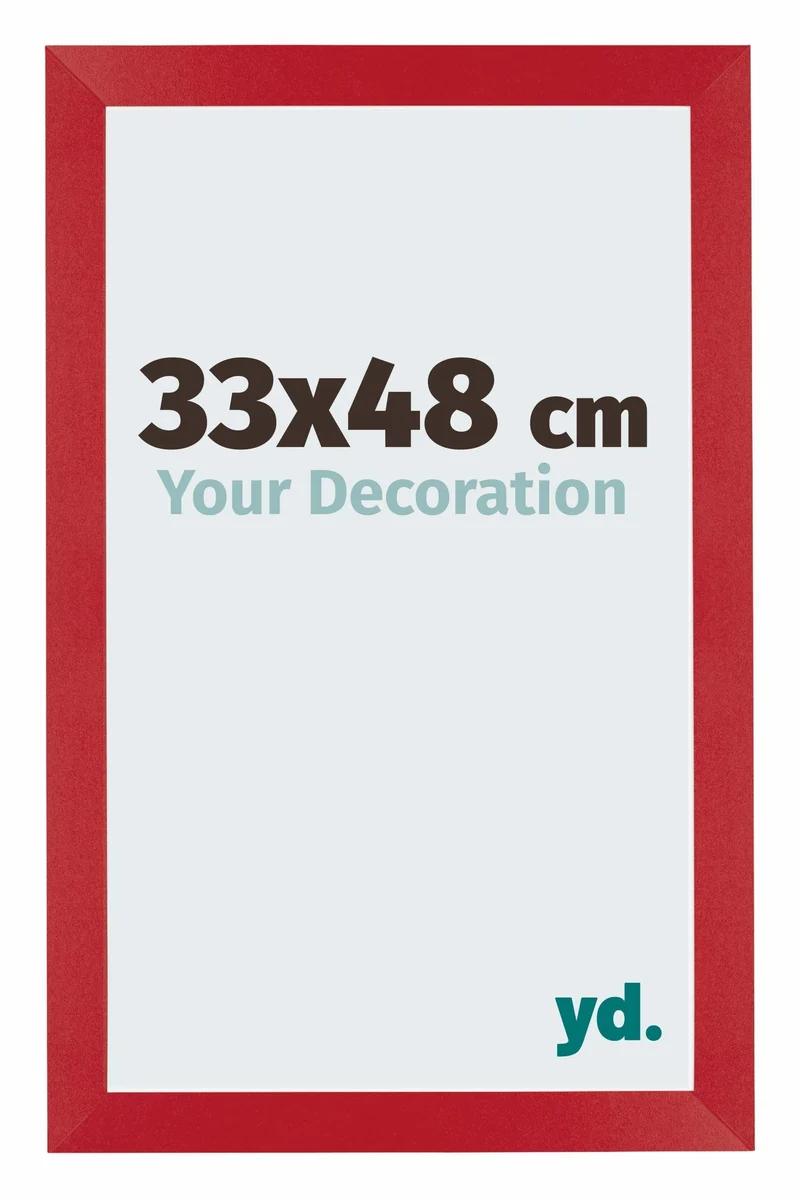 Bilderrahmen 33x48 cm - Rot - MDF - Mura