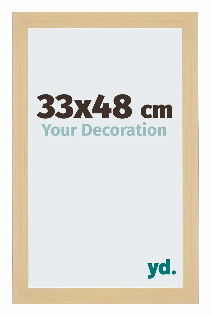 Bilderrahmen 33x48 cm - Ahorn Dekor - MDF - Mura