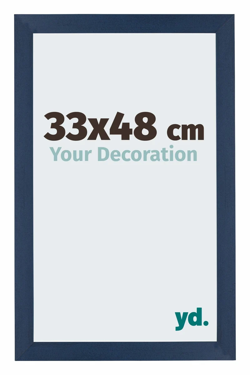 Bilderrahmen 33x48 cm - Dunkelblau Gewischt - MDF - Mura