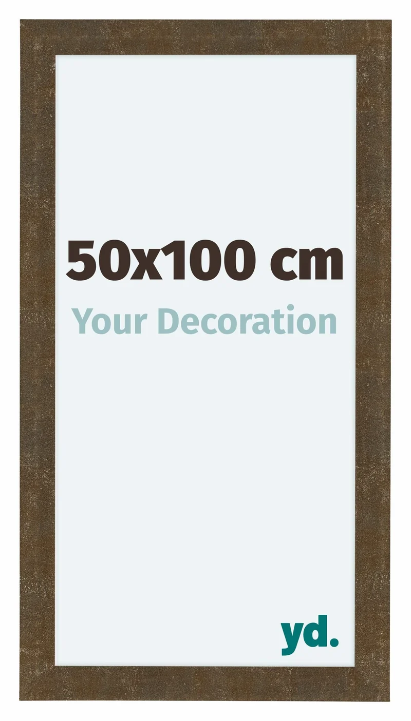 Bilderrahmen 50x100 cm - Gold Antik - MDF - Como