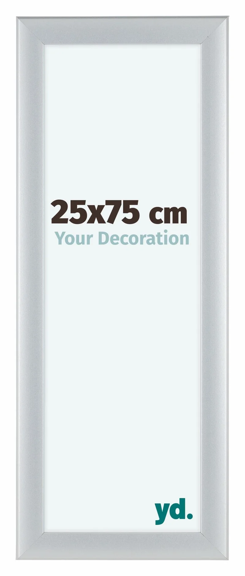 Bilderrahmen 25x75 cm - Silber Matt - MDF - Como