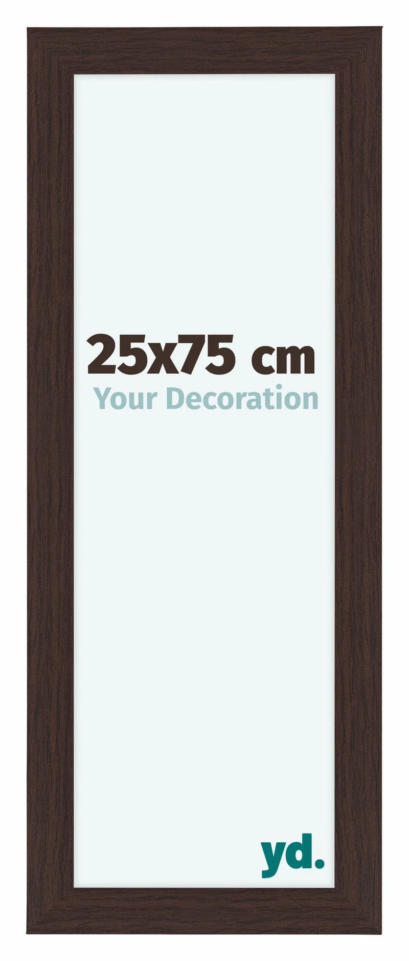 Bilderrahmen 25x75 cm - Eiche Dunkel - MDF - Como
