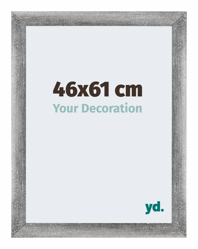 Bilderrahmen 46x61 cm - Grau Gewischt - MDF - Mura