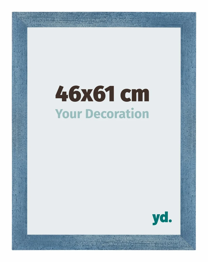 Bilderrahmen 46x61 cm - Hellblau Gewischt - MDF - Mura