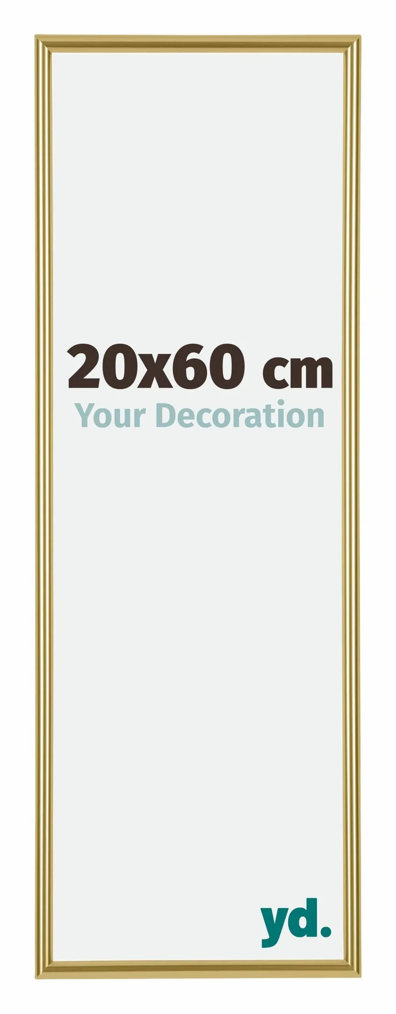 Bilderrahmen 20x60 cm - Gold - Kunststoff - Annecy