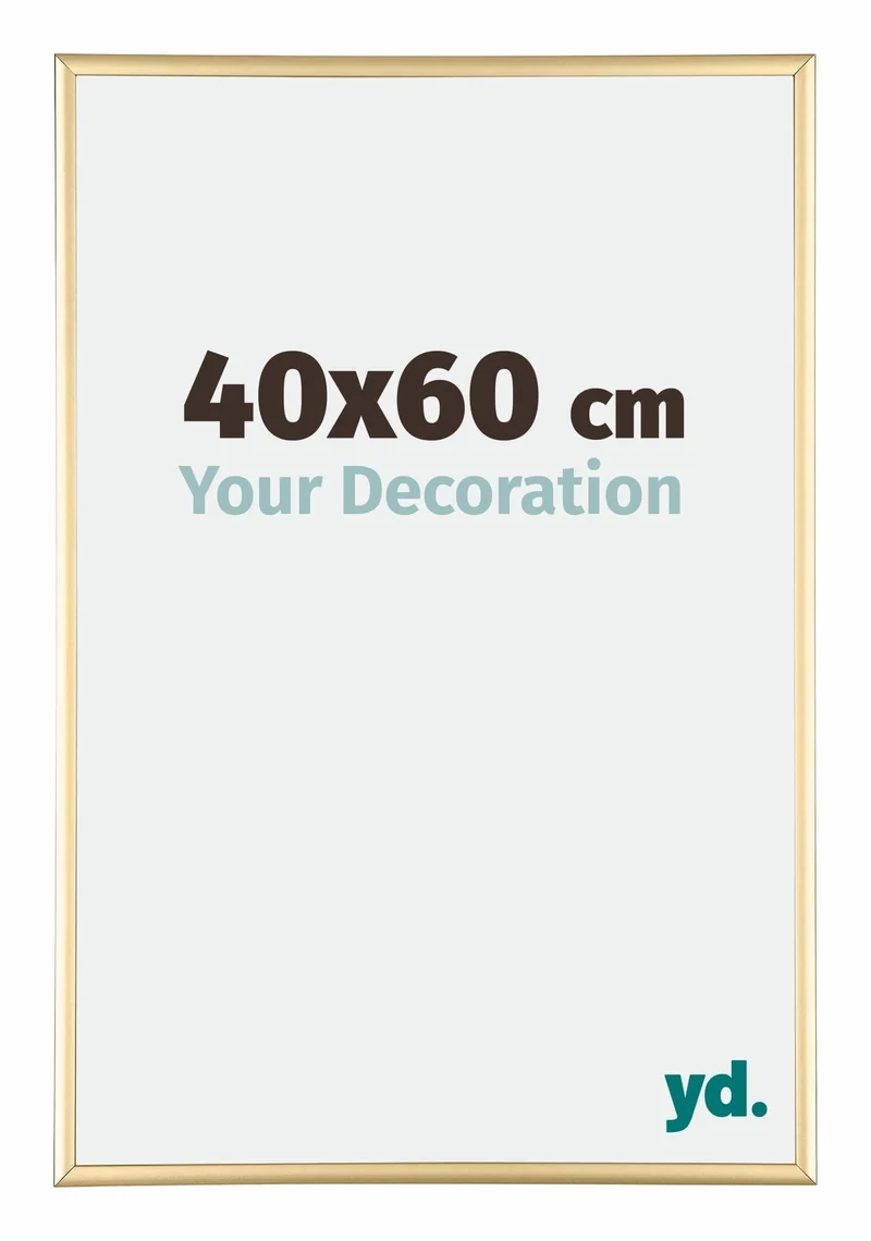 Bilderrahmen 40x60 cm - Gold - Aluminium - Kent