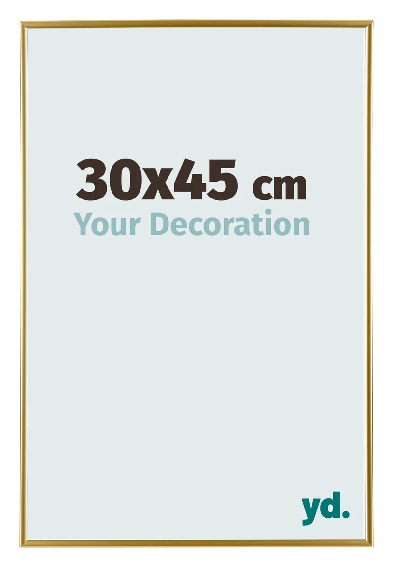 Bilderrahmen 30x45 cm - Gold - Kunststoff - Evry