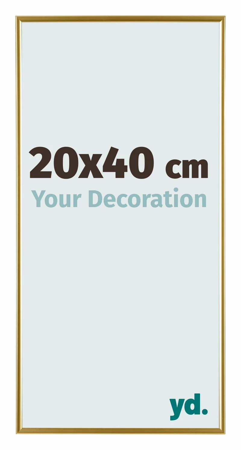 Bilderrahmen 20x40 cm - Gold - Kunststoff - Evry