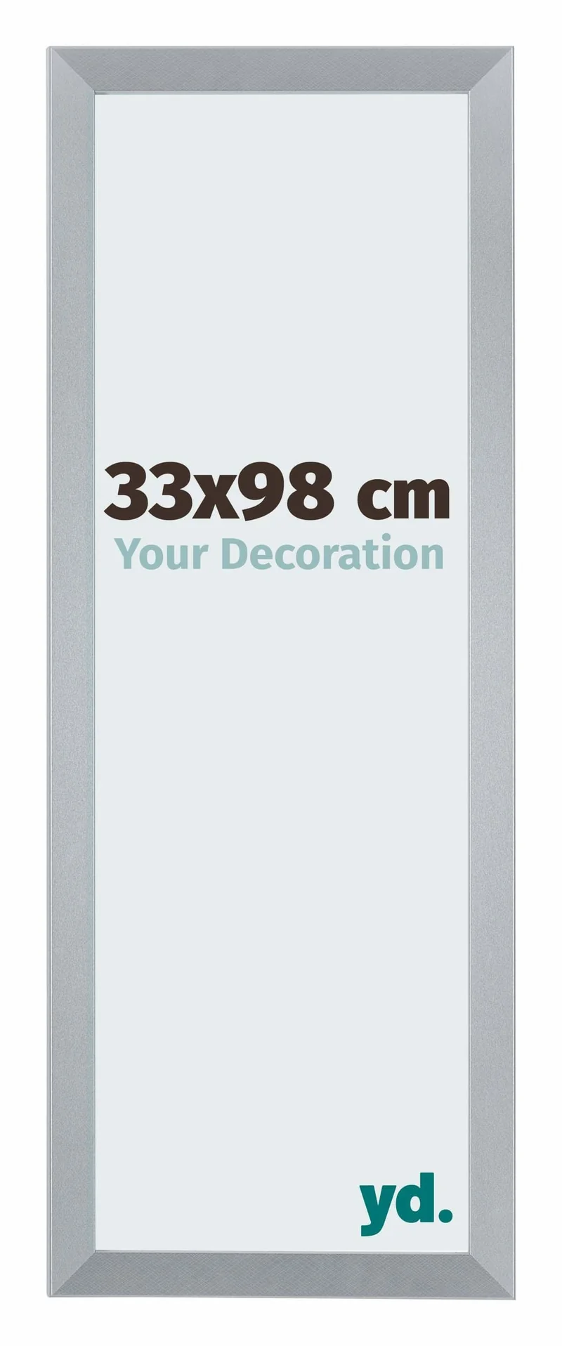 Bilderrahmen 33x98 cm - Silberglanz - MDF - Catania