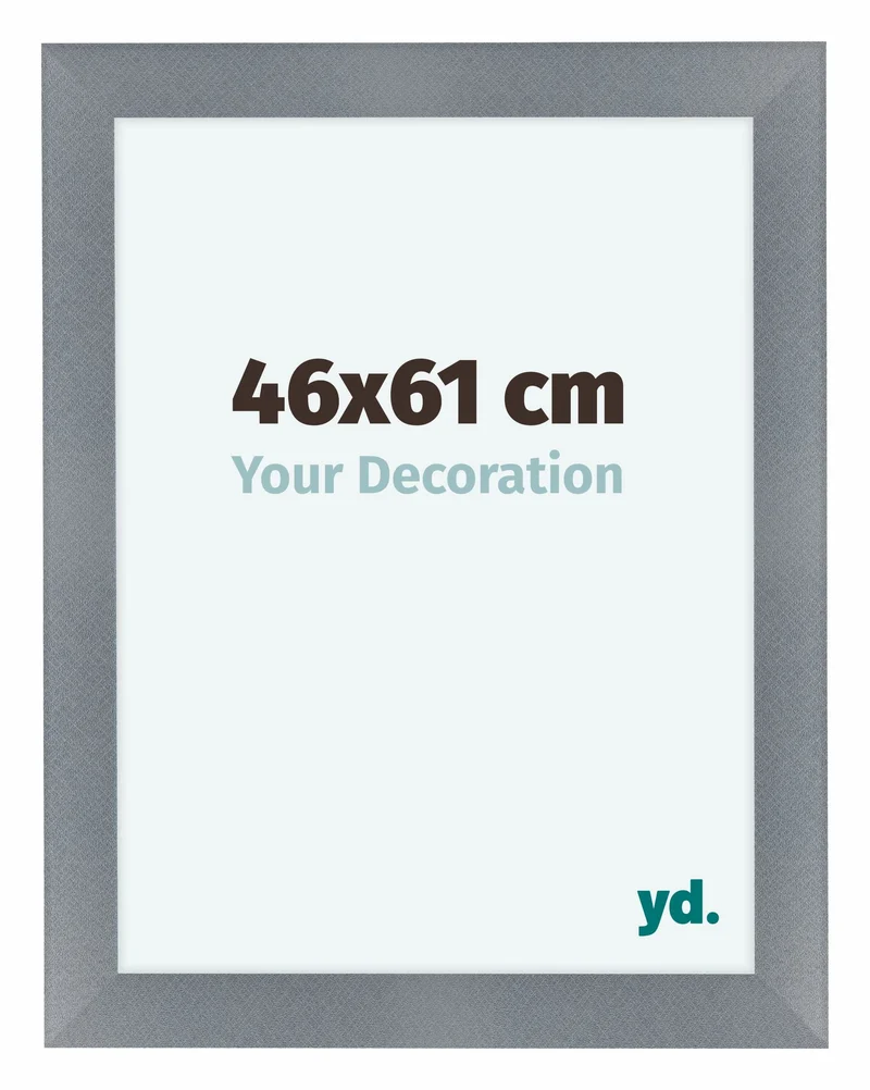 Bilderrahmen 46x61 cm - Aluminium - Gebürstet - MDF - Como