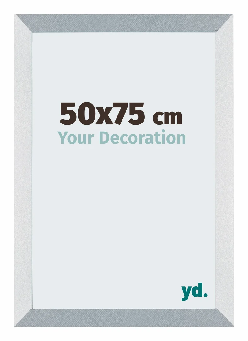 Bilderrahmen 50x75 cm - Aluminium - Gebürstet - MDF - Mura