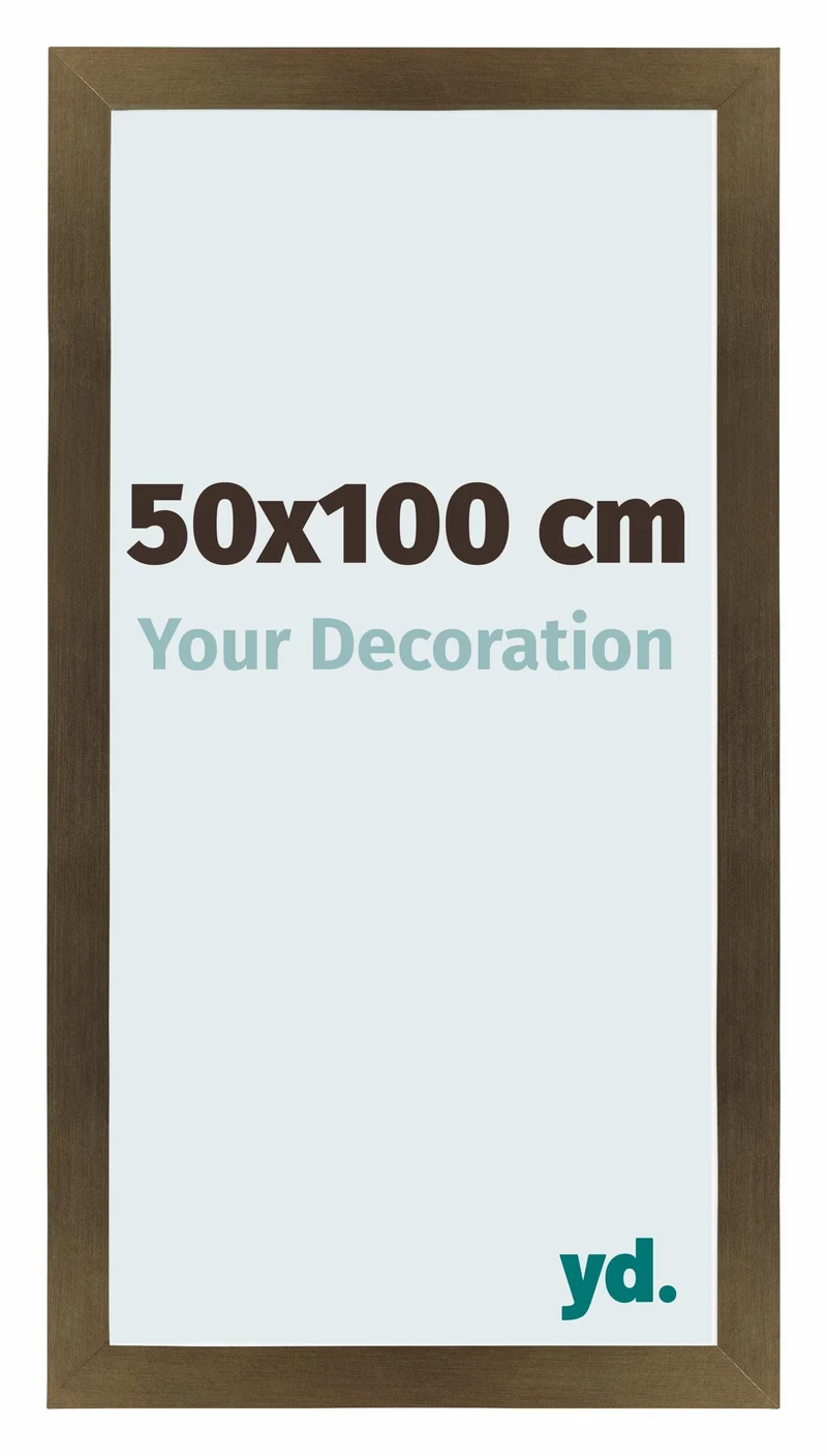 Bilderrahmen 50x100 cm - Bronze Dekor - MDF - Mura