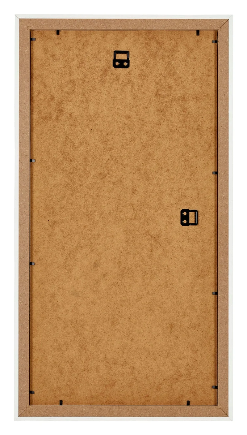 Bilderrahmen 50x100 cm - Weiss Gemasert - MDF - Mura