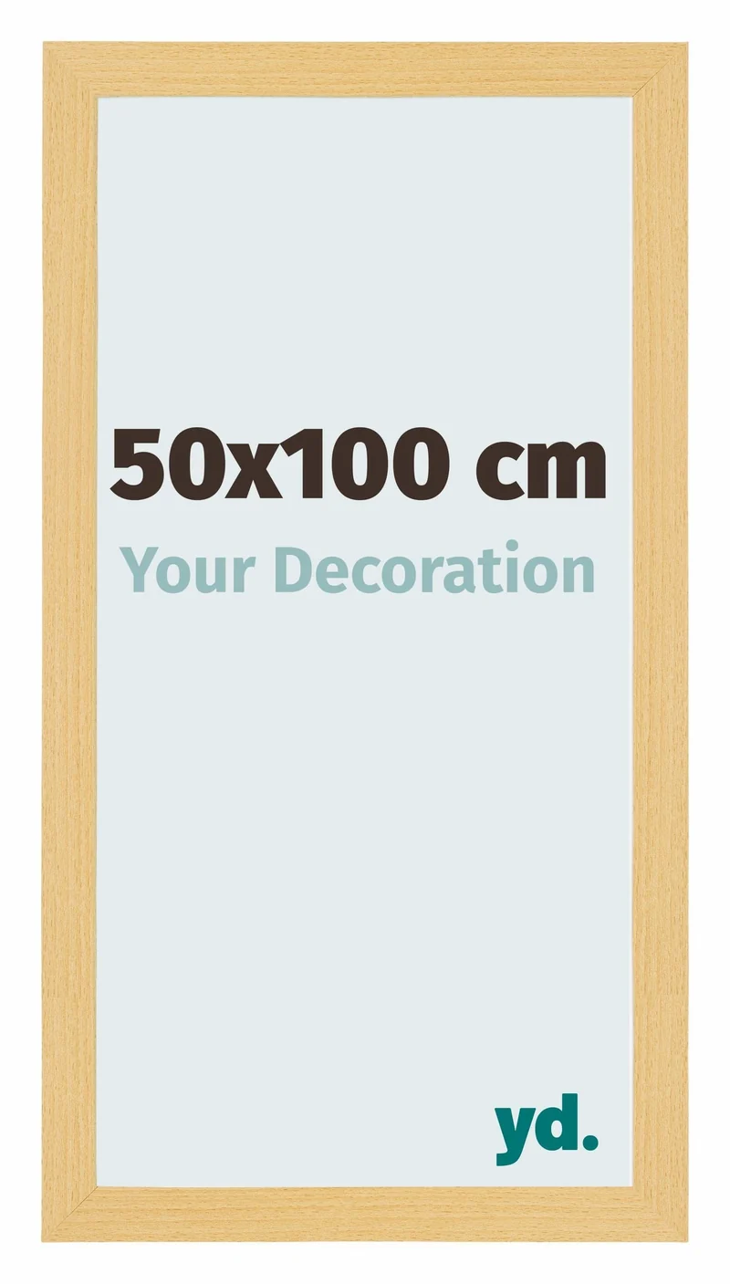 Bilderrahmen 50x100 cm - Buche Dekor - MDF - Mura