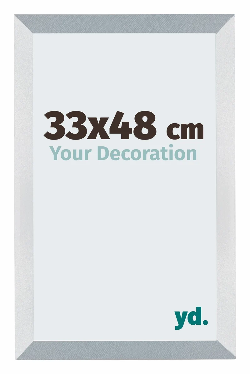 Bilderrahmen 33x48 cm - Aluminium - Gebürstet - MDF - Mura