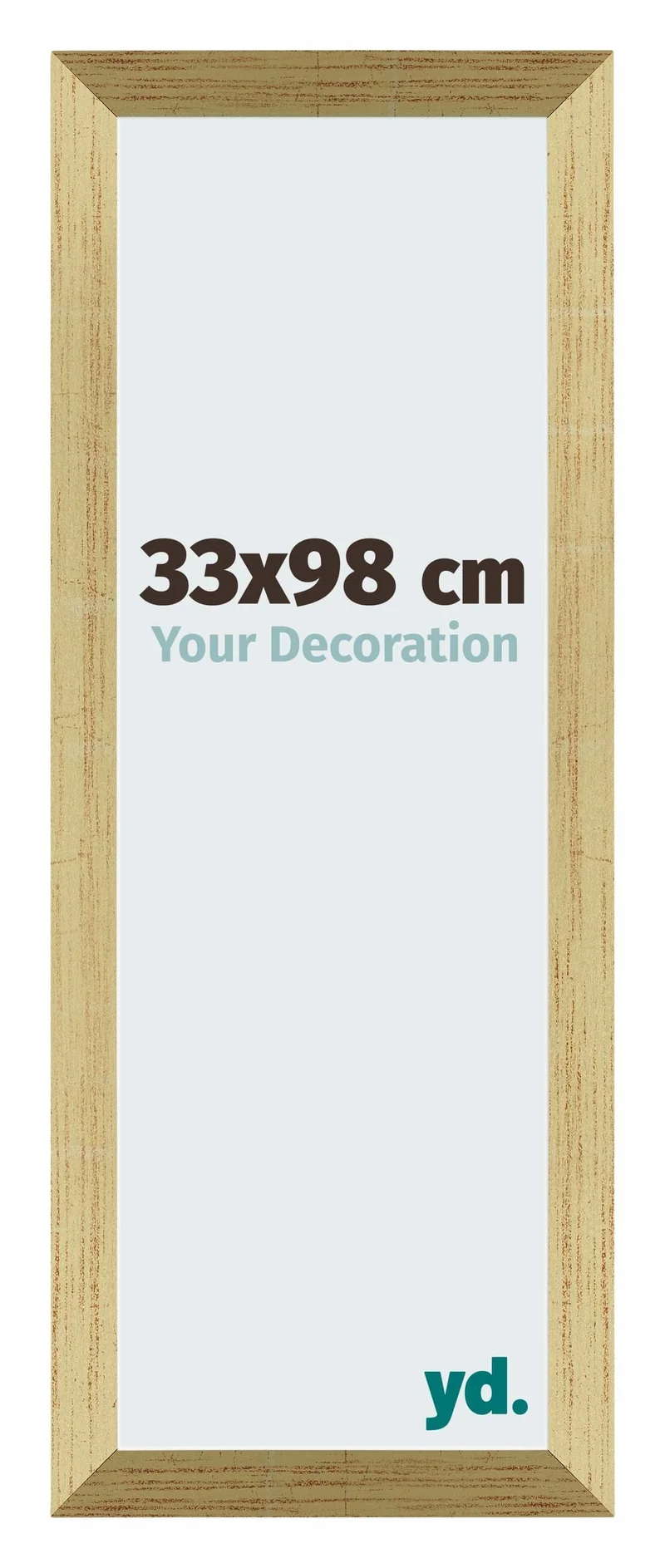 Bilderrahmen 33x98 cm - Goldglanz - MDF - Mura