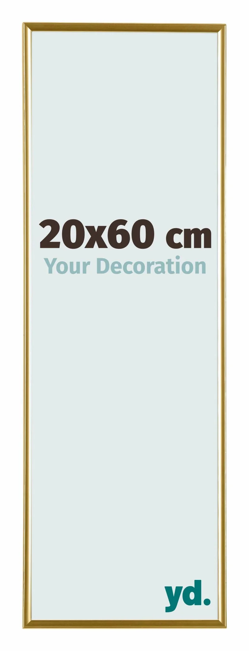 Bilderrahmen 20x60 cm - Gold - Kunststoff - Evry