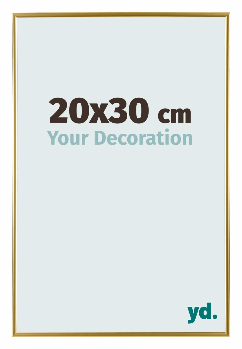 Bilderrahmen 20x30 cm - Gold - Kunststoff - Evry