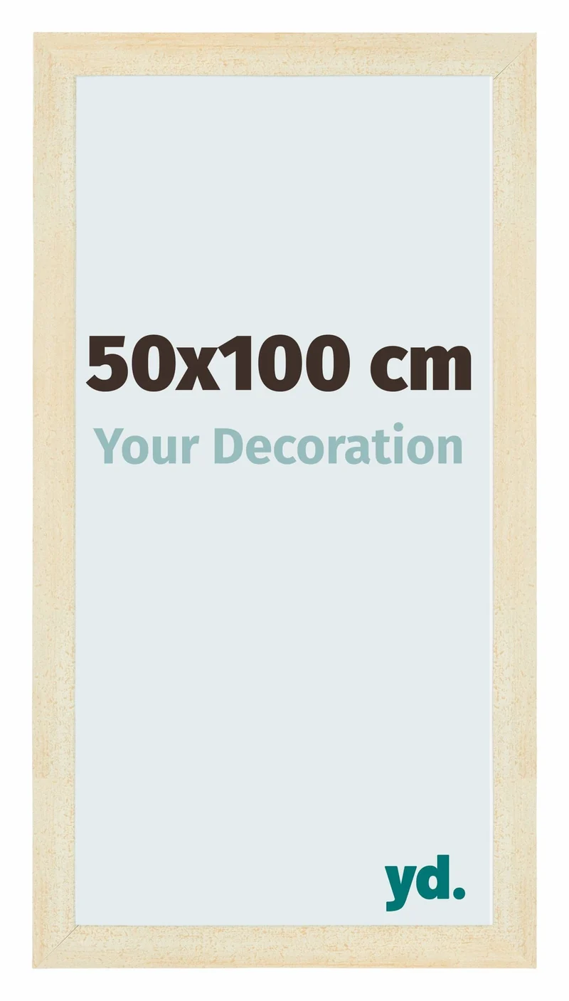 Bilderrahmen 50x100 cm - Sand Gewischt - MDF - Mura