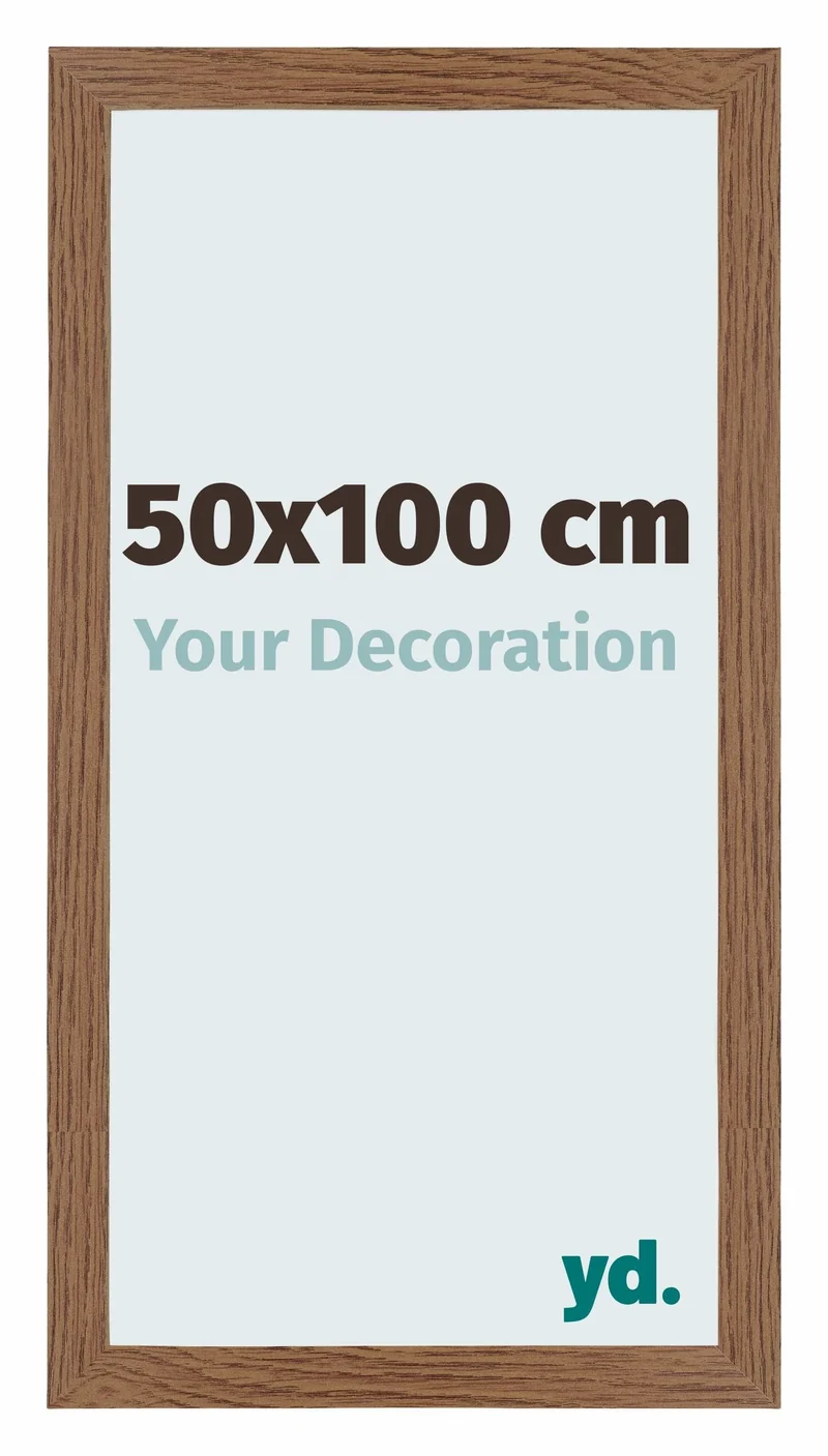 Bilderrahmen 50x100 cm - Eiche Rustikal - MDF - Mura