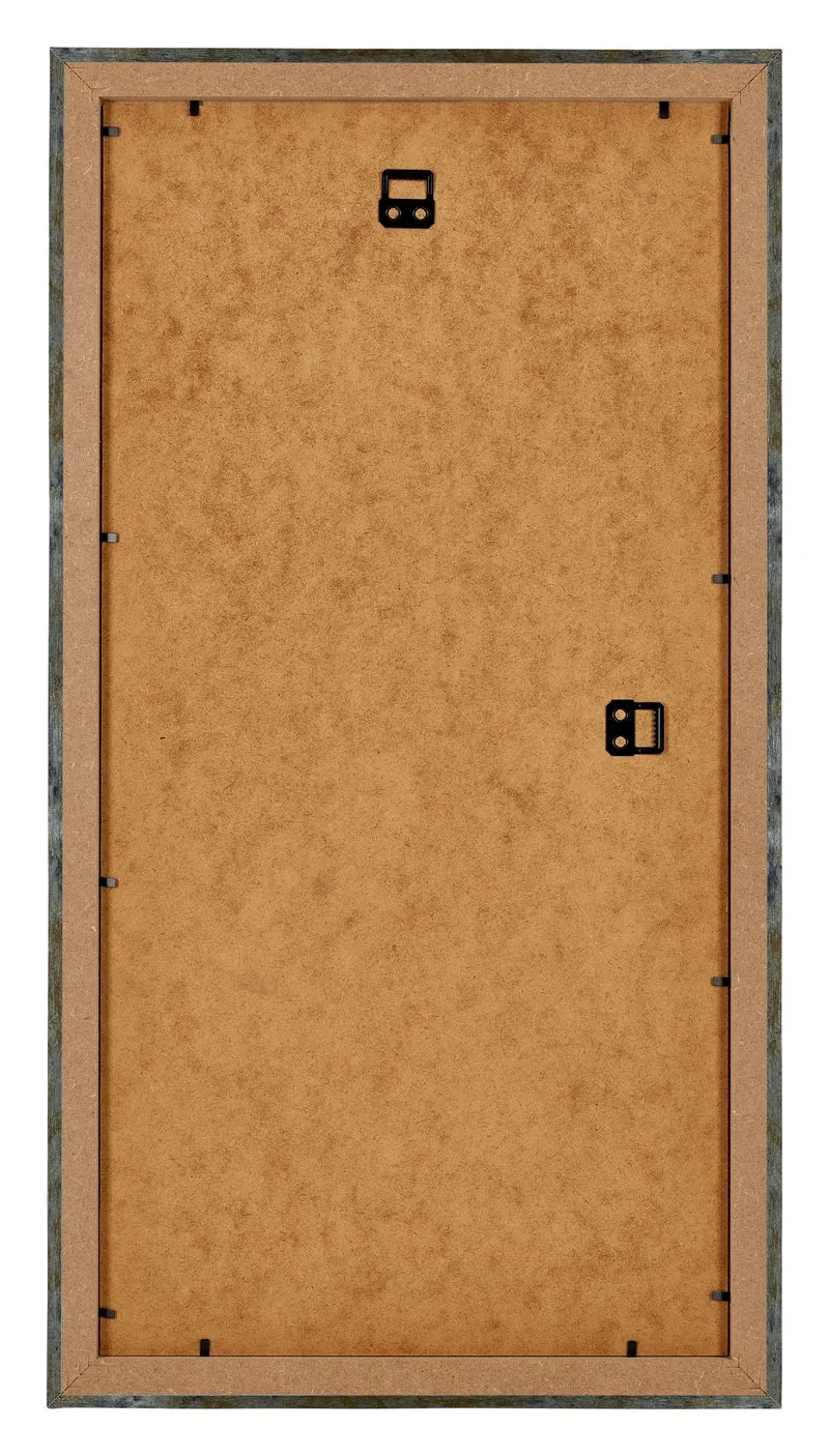 Bilderrahmen 50x100 cm - Blau Gold Meliert - MDF - Mura