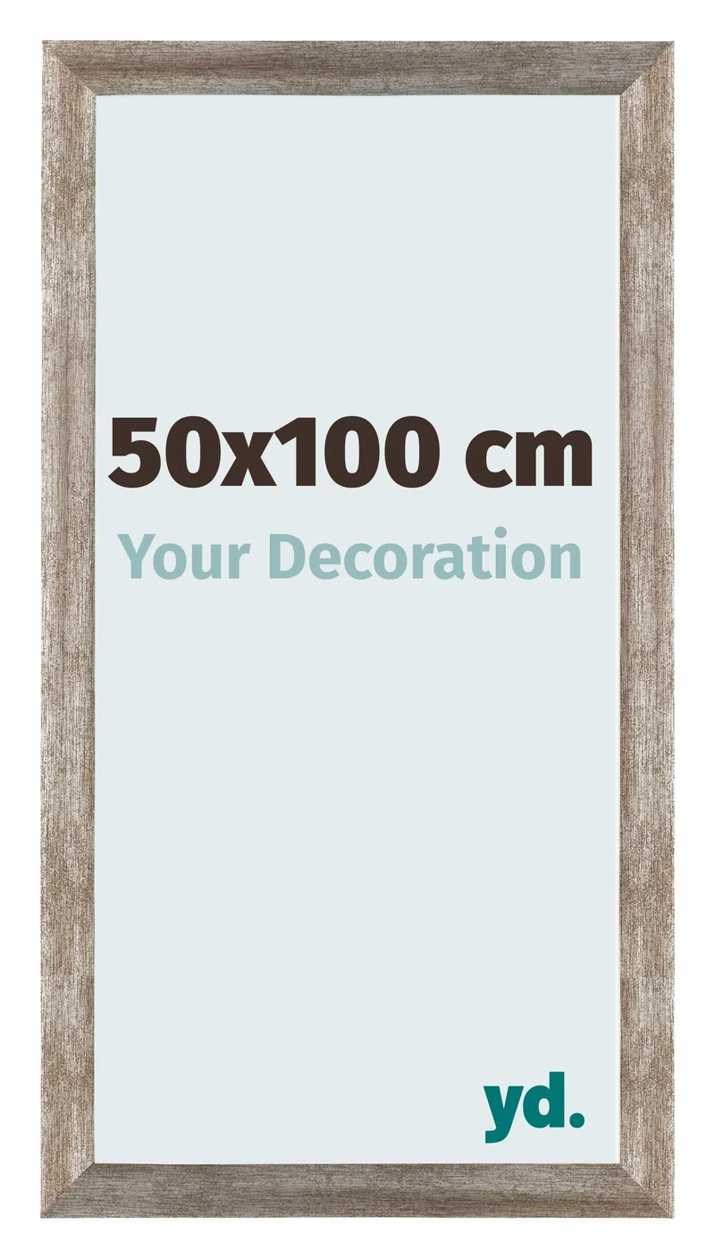 Bilderrahmen 50x100 cm - Metall Vintage - MDF - Mura