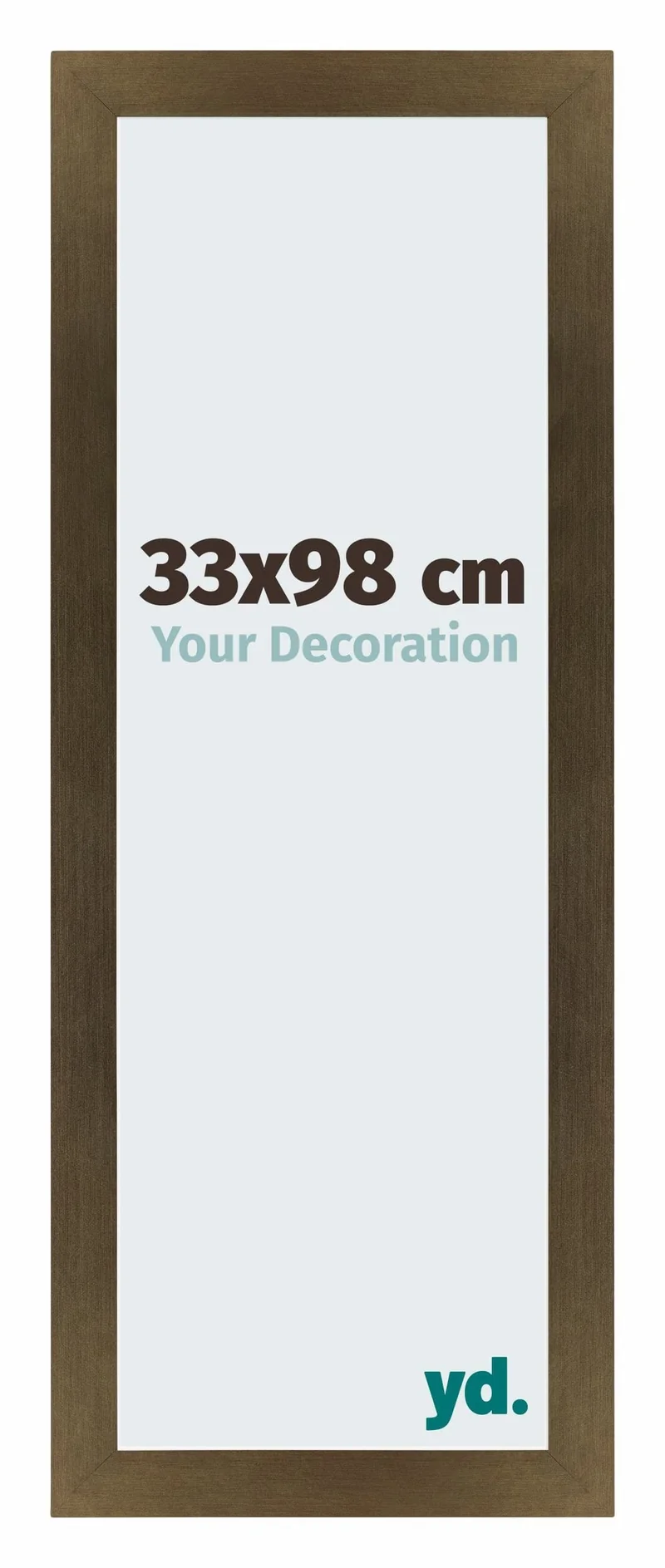 Bilderrahmen 33x98 cm - Bronze Dekor - MDF - Mura