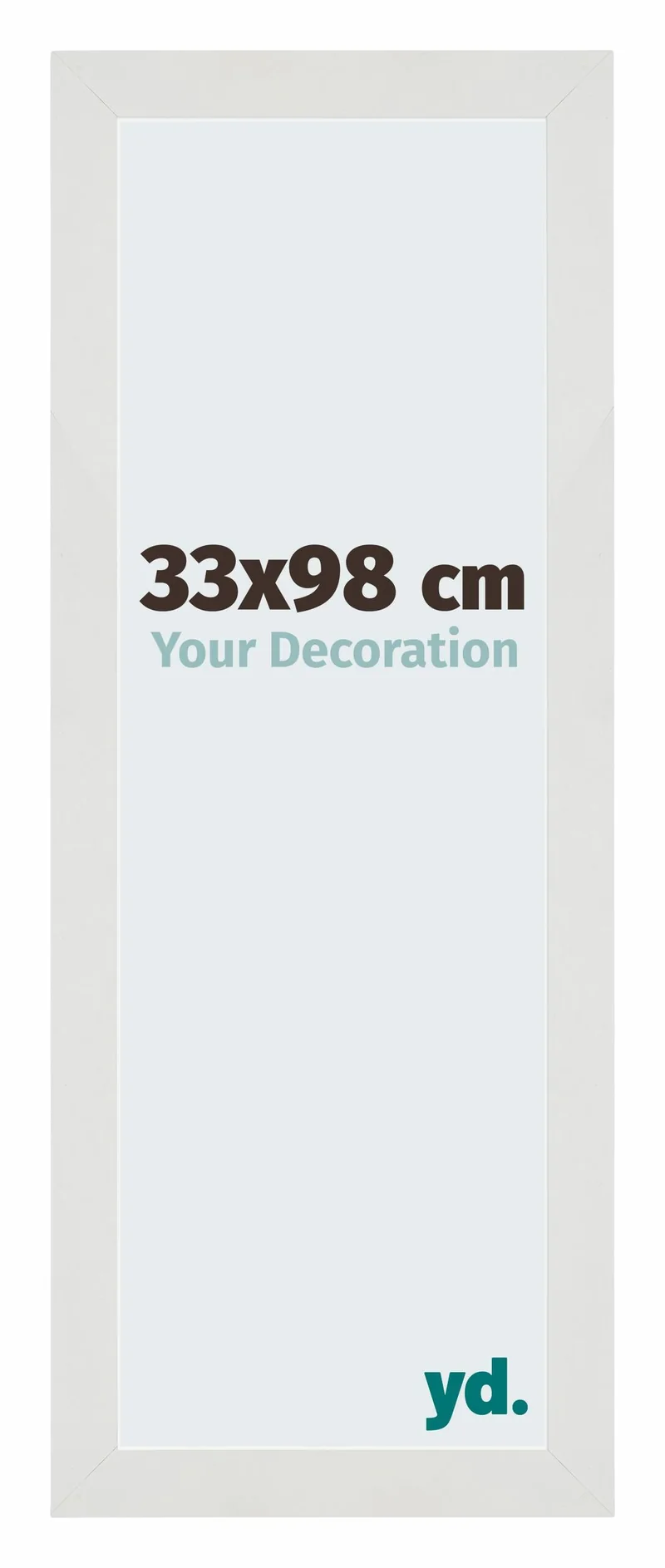Bilderrahmen 33x98 cm - Weiss Matt - MDF - Mura