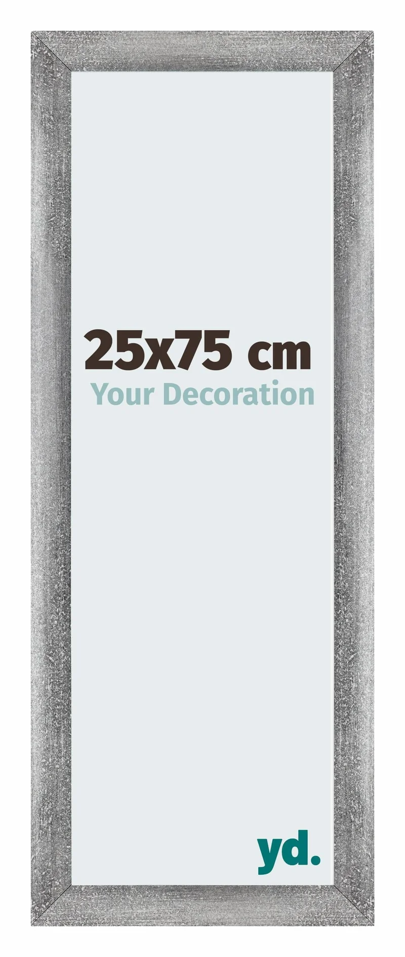 Bilderrahmen 25x75 cm - Grau Gewischt - MDF - Mura