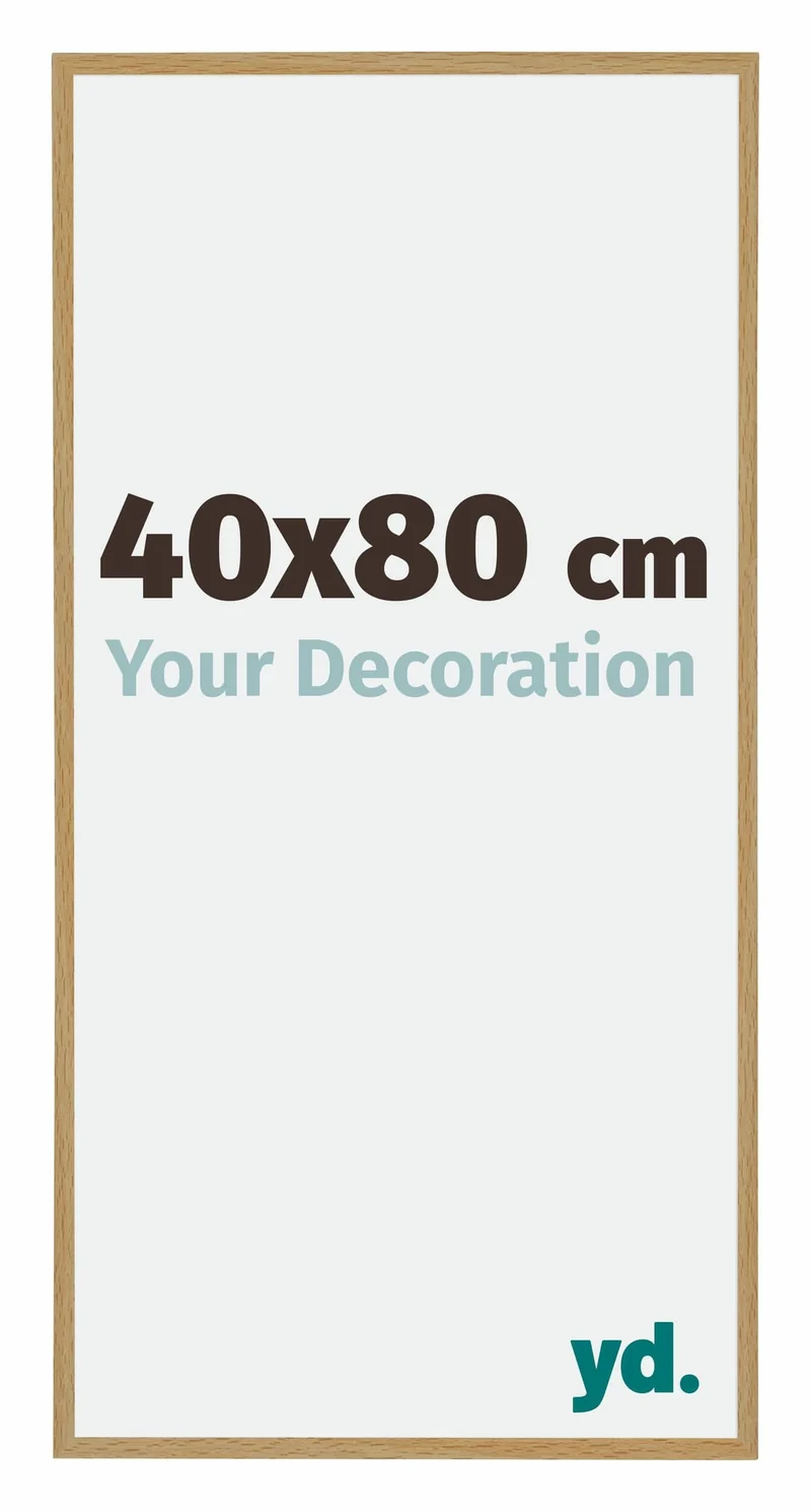 Bilderrahmen 40x80 cm - Buche Hell - Kunststoff - Evry
