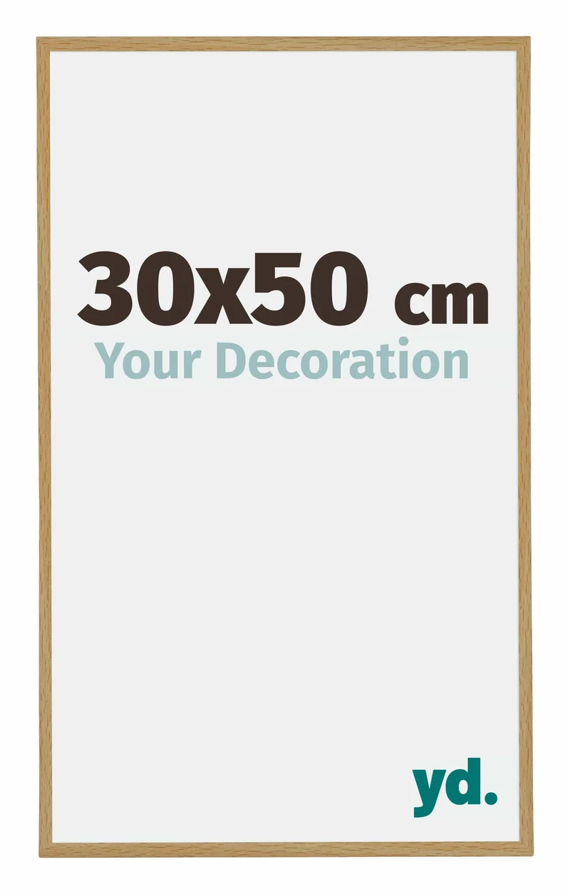 Bilderrahmen 30x50 cm - Buche Hell - Kunststoff - Evry