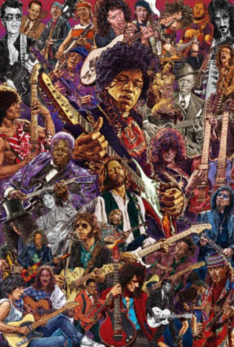 Poster Legendary Guitarists 61x91,5cm
