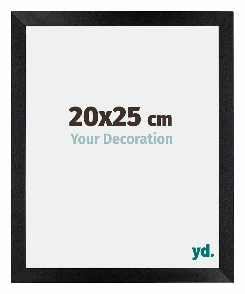 Bilderrahmen 20x25 cm - Schwarz Matt - MDF - Mura