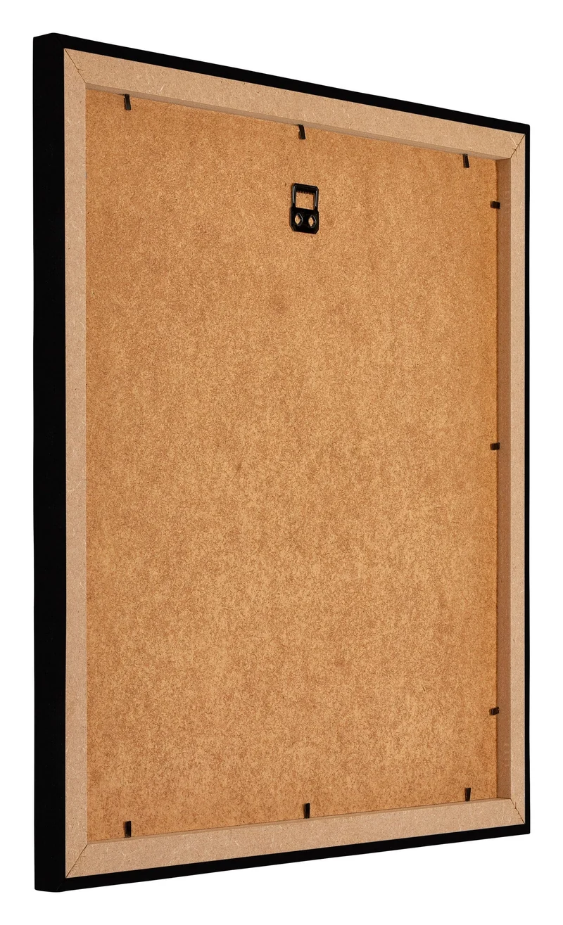 Bilderrahmen 45x45 cm - Schwarz Hochglanz - MDF - Mura