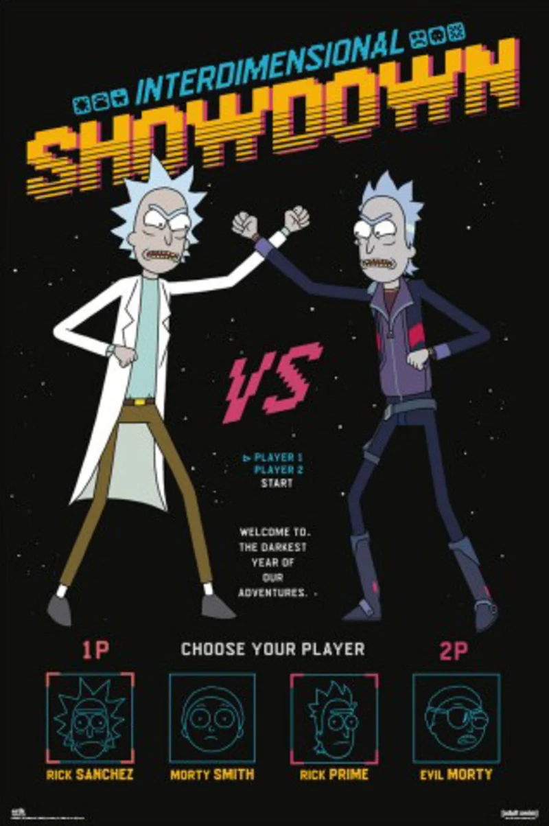 Poster Rick and Morty - Interdimensional Showdown 61x91,5cm