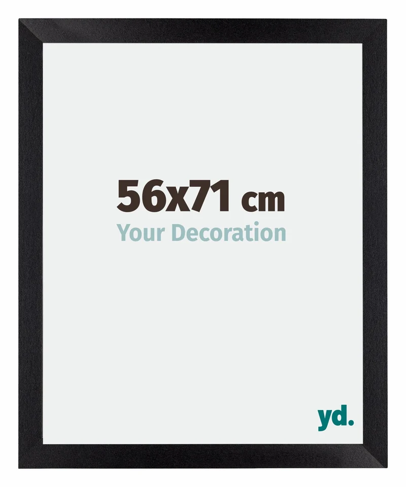 Bilderrahmen 56x71 cm - Schwarz Matt - MDF - Mura