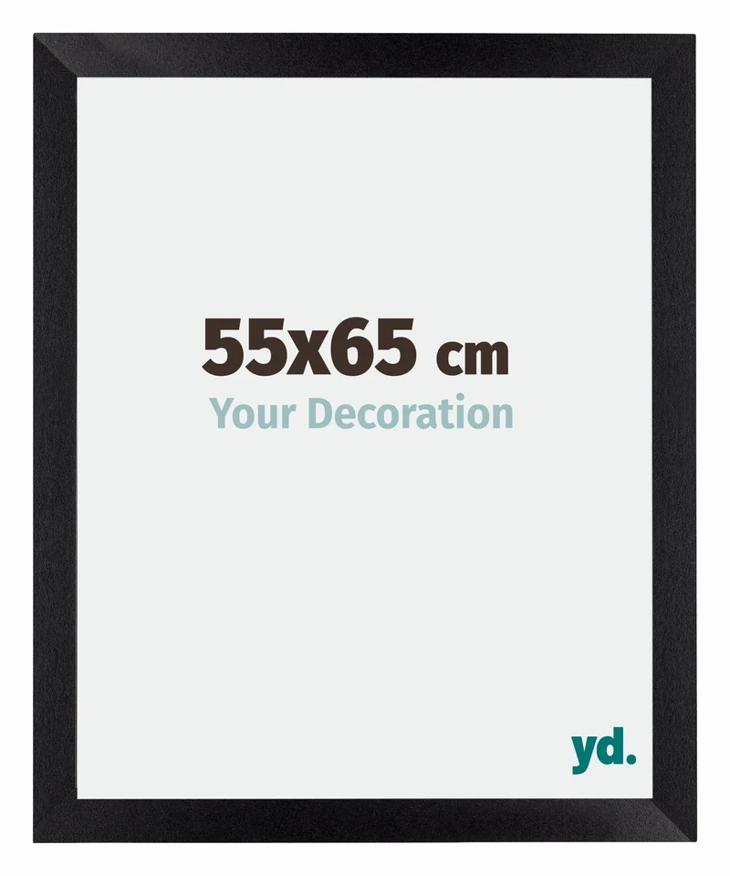 Bilderrahmen 55x65 cm - Schwarz Matt - MDF - Mura