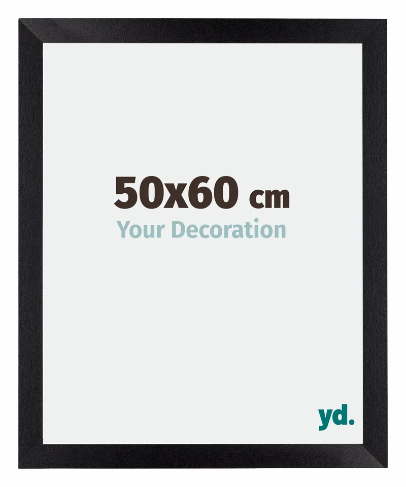 Bilderrahmen 50x60 cm - Schwarz Matt - MDF - Mura