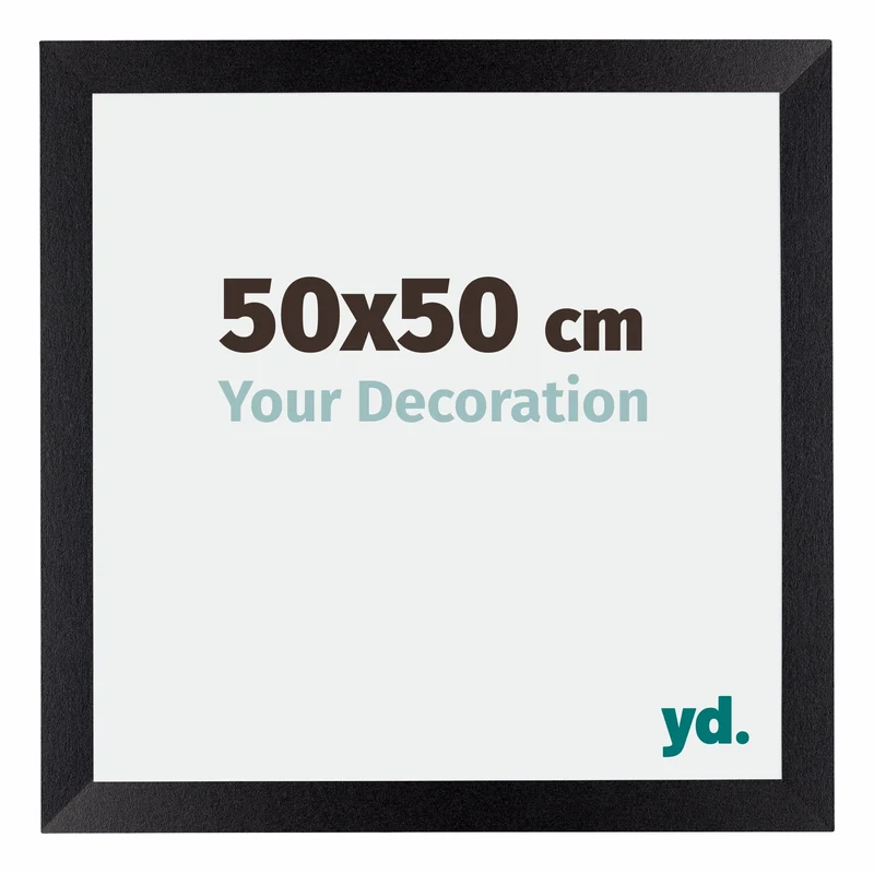 Bilderrahmen 50x50 cm - Schwarz Matt - MDF - Mura