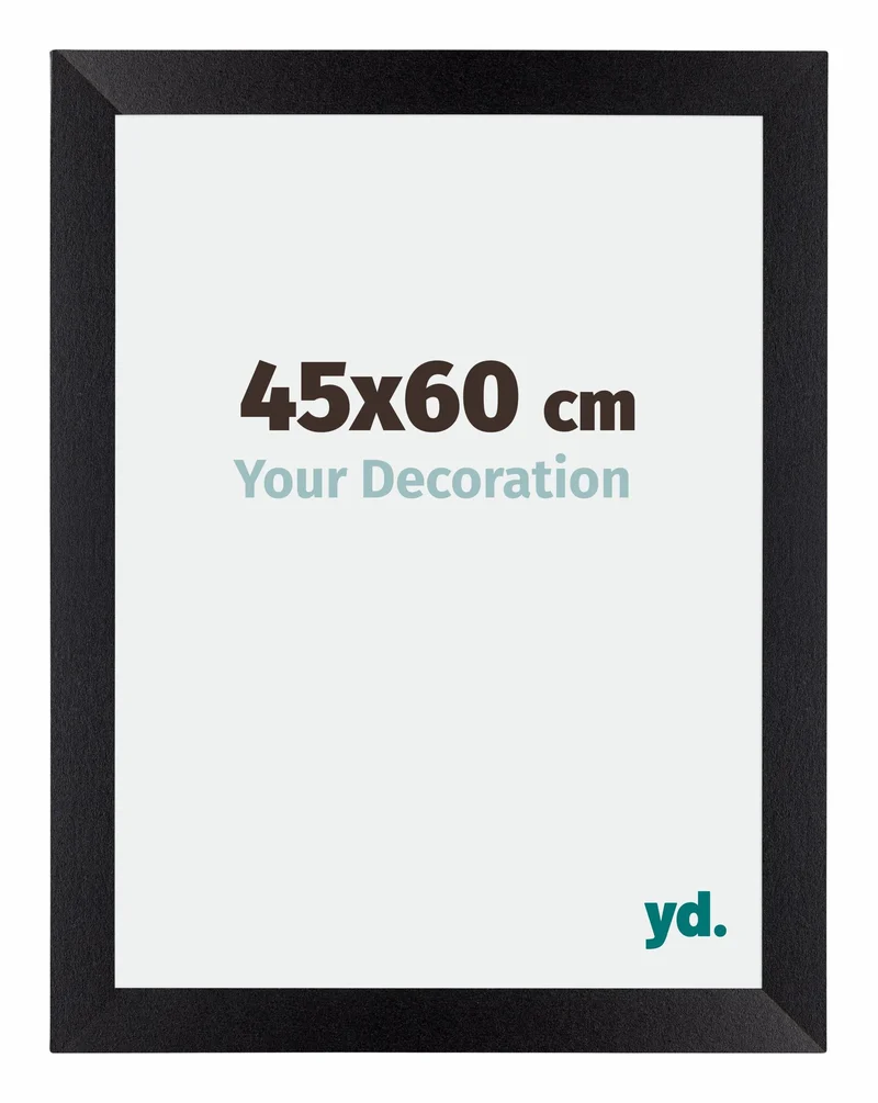 Bilderrahmen 45x60 cm - Schwarz Matt - MDF - Mura