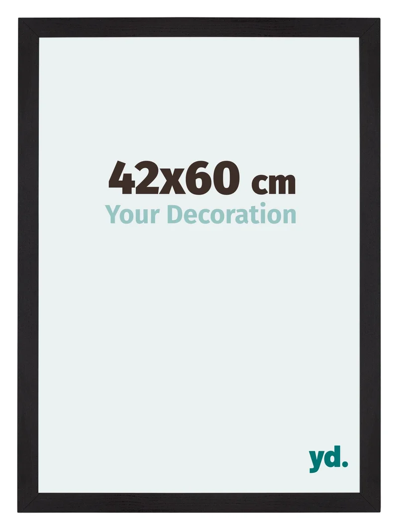 Bilderrahmen 42x60 cm - Schwarz Gemasert - MDF - Mura