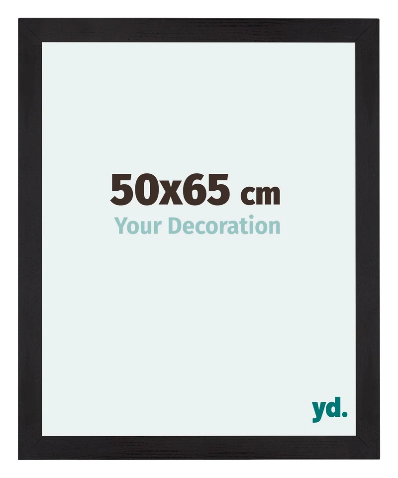 Bilderrahmen 50x65 cm - Schwarz Gemasert - MDF - Mura