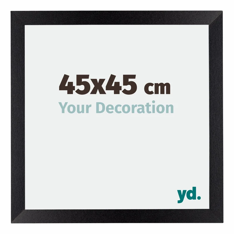 Bilderrahmen 45x45 cm - Schwarz Matt - MDF - Mura