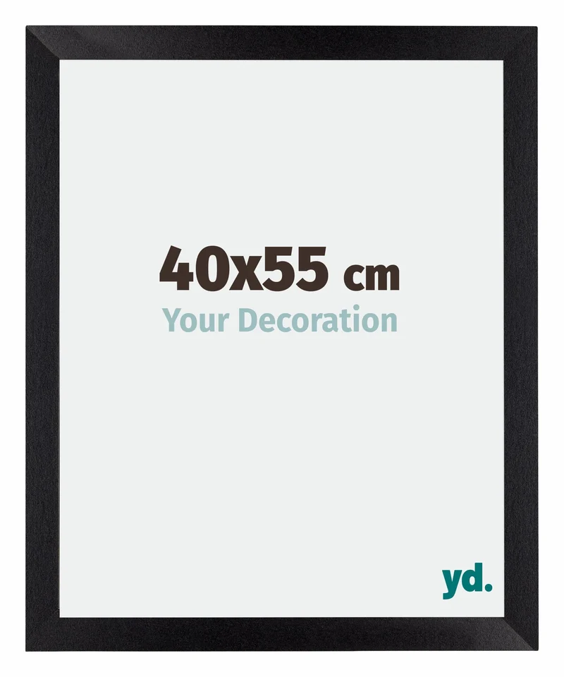 Bilderrahmen 40x55 cm - Schwarz Matt - MDF - Mura