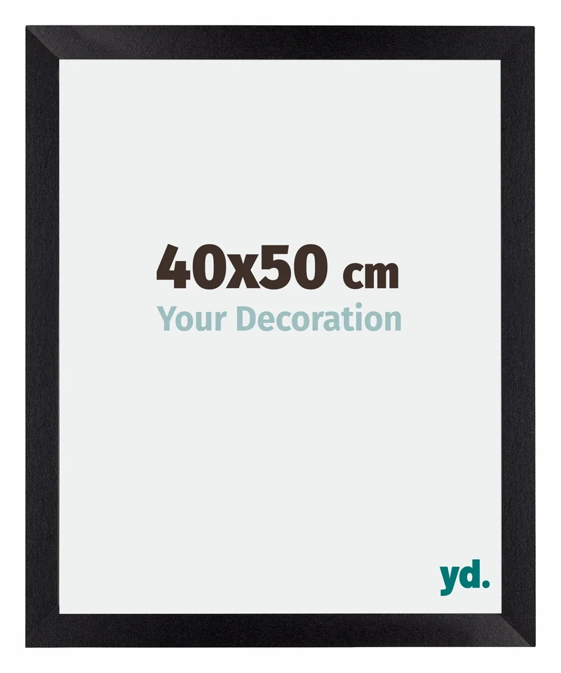 Bilderrahmen 40x50 cm - Schwarz Matt - MDF - Mura