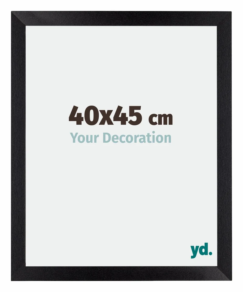Bilderrahmen 40x45 cm - Schwarz Matt - MDF - Mura