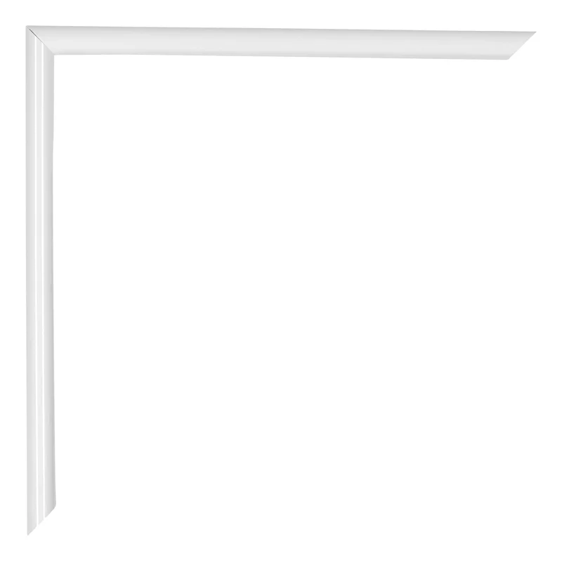 Bilderrahmen 30x60 cm - Weiss Hochglanz - Kunststoff - Annecy